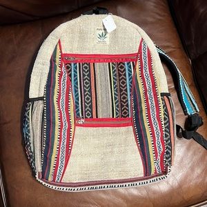 PURE HEMP BACKPACK- Multi Pockets | Large Laptop Travel Backpack |THC FREE | NWT